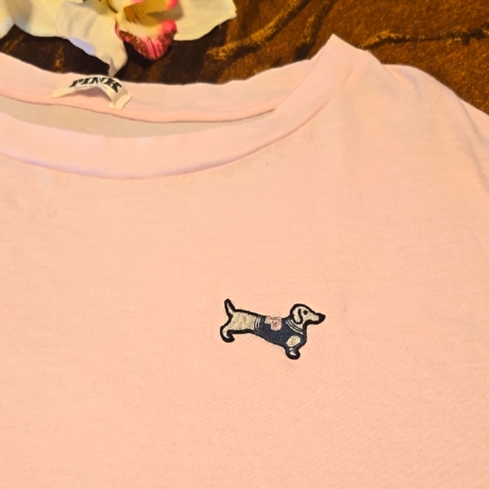 NIB - Victoria's Secret Pink Tee & Panties w/Dog Emblem - NIB - Picture 9 of 13